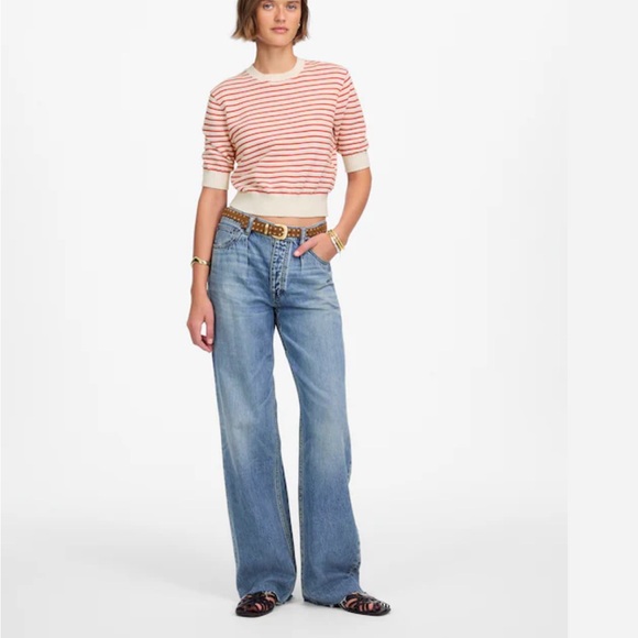 Madewell Textural-Stitch Cotton Sweater - Picture 13 of 15